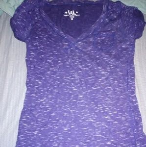 Cute comfy v neck top